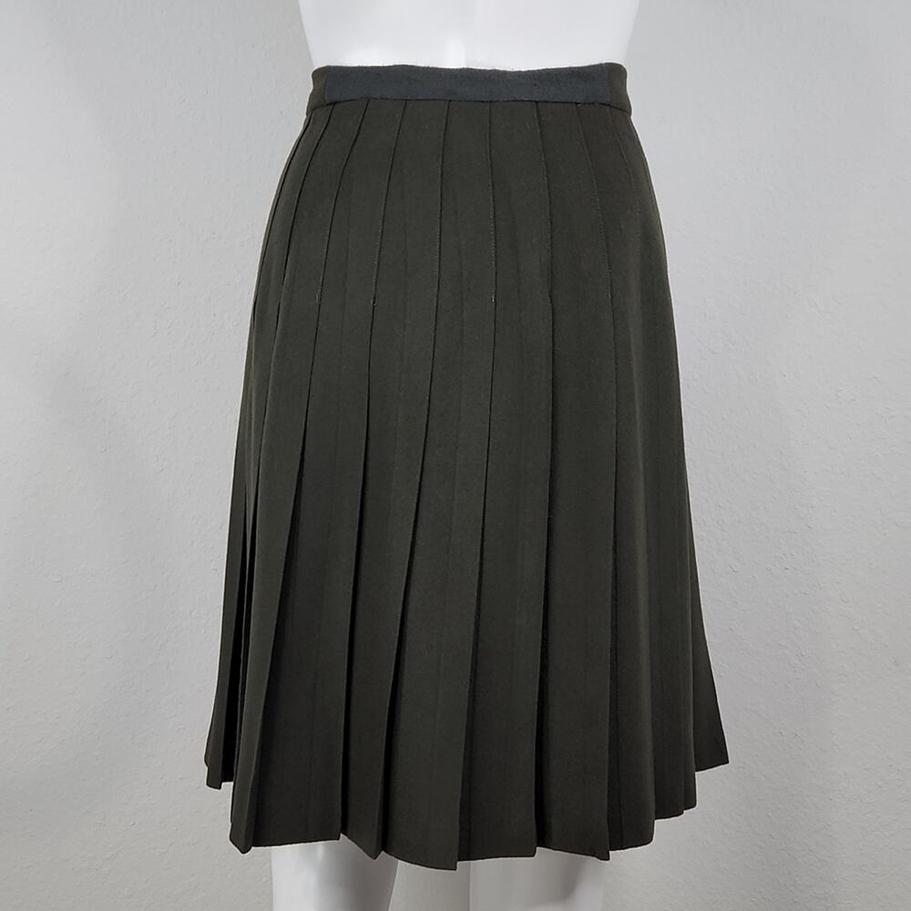 Vintage Wool Pleated Skirt Size Small - Picture 3 of 8
